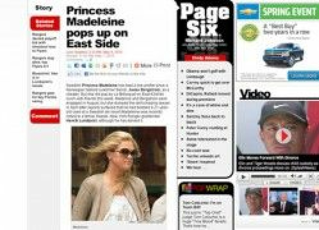 En artikel i New York Post. En artikel i New York Post.