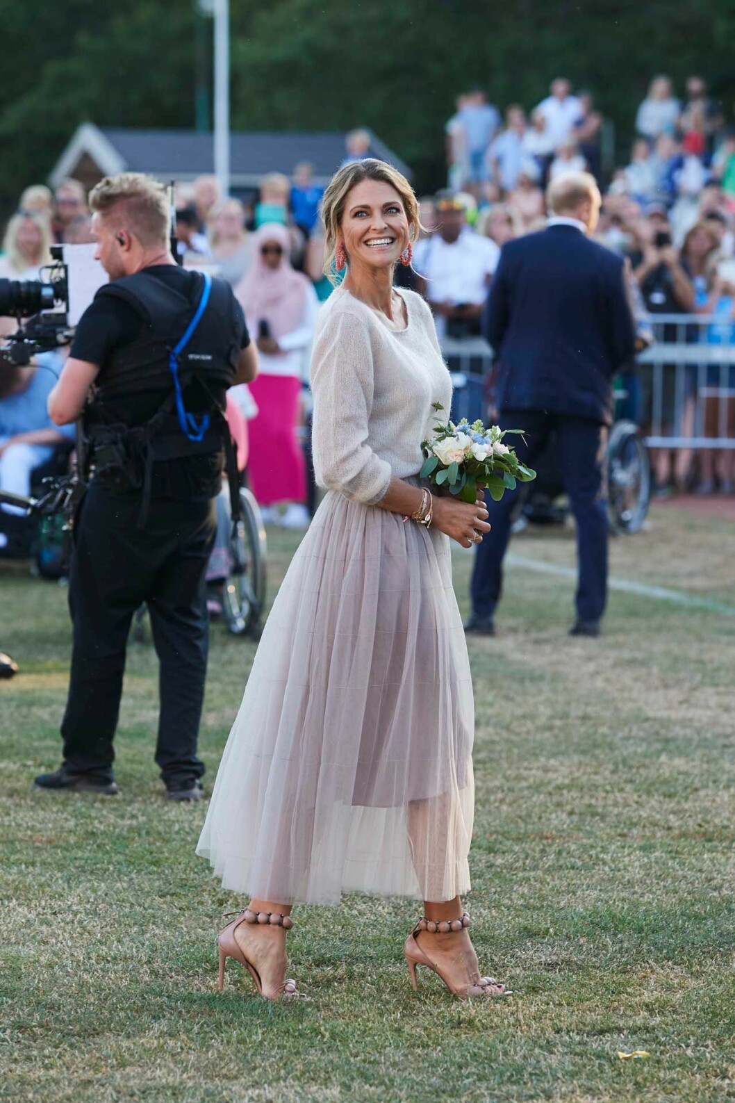 Prinsessan Madeleine på Öland, iförd norsk design från Cathrine Hammel. Madeleine