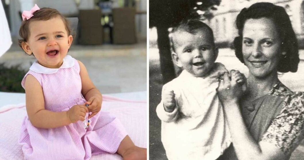Att prinsessan Adrienne påminner om mormor Silvia, som barn, har människor påpekat sedan hon var liten. prinsessan adrienne drottning silvia