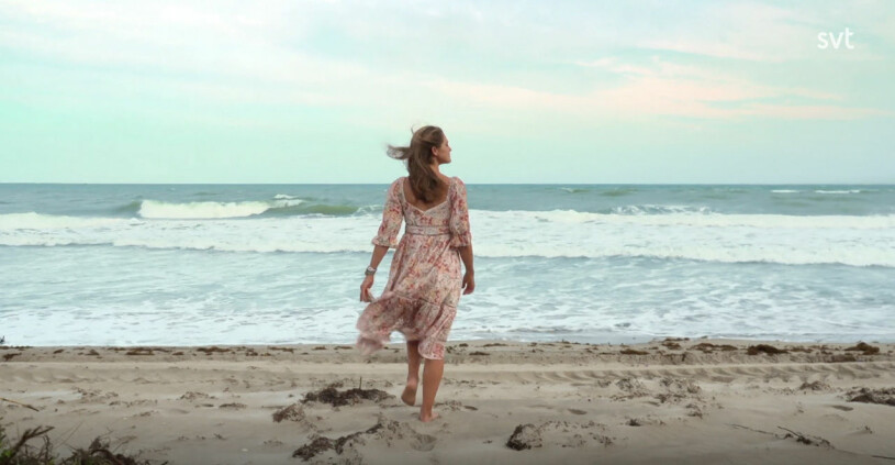 Prinsessan Madeleine, ensam på stranden i Florida. Prinsessan Madeleine stranden beachen Florida