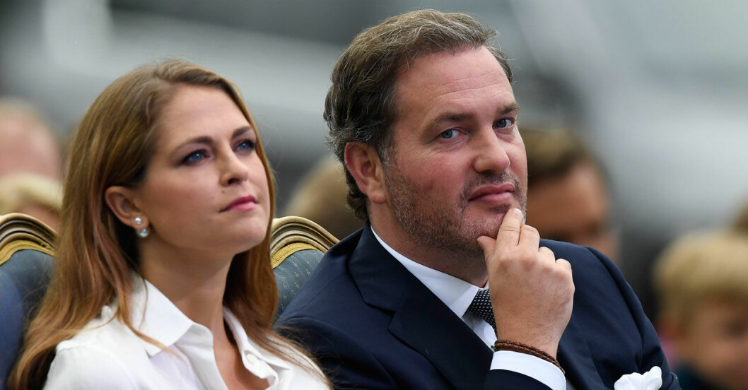 Madeleine och Chris O’Neill på Victoriadagen 2018. madeleine chris stormen dorian