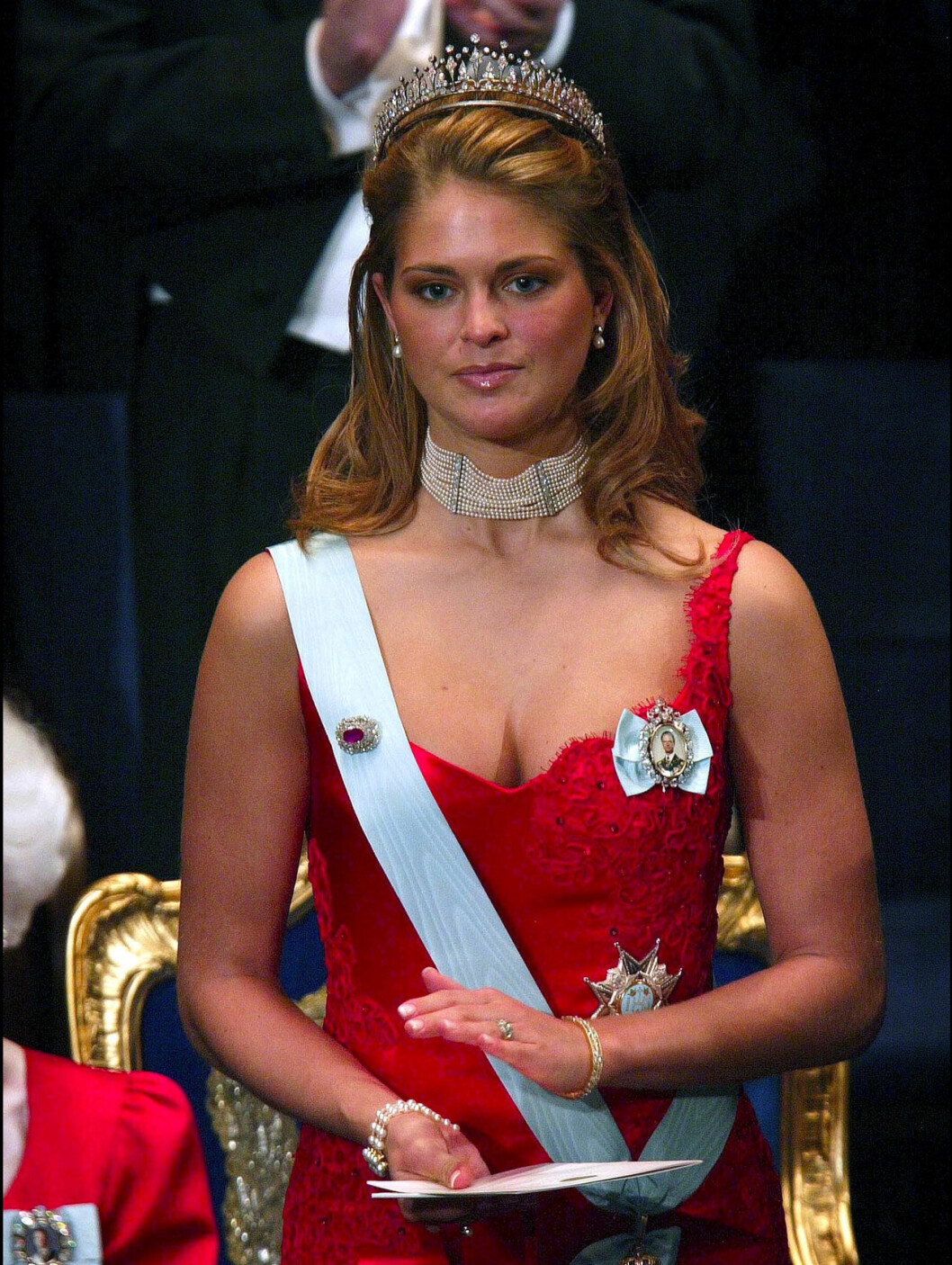 Prinsessan Madeleine i Pär Engsheden år 2002. Prinsessan Madeleine i Pär Engsheden år 2002.