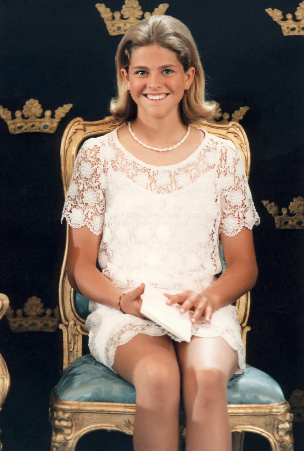 Prinsessan Madeleine på Victorias 18-årsdag. Själv var hon 13 år. prinsessan madeleine