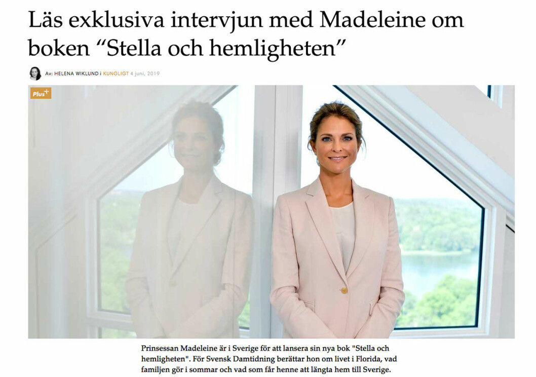 intervju med prinsessan madeleine