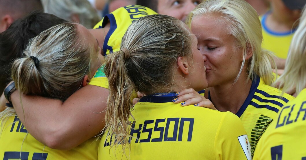 Magdalena Eriksson och Pernille Harder.