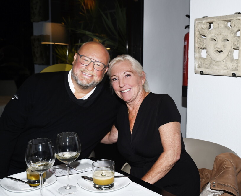 Makarna Lars och Marie-Louise Thulin passade på att fira Lars födelsedag!