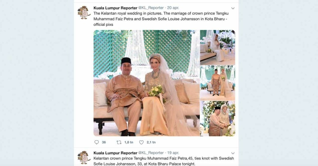 louise Johnsson bröllop Malaysia