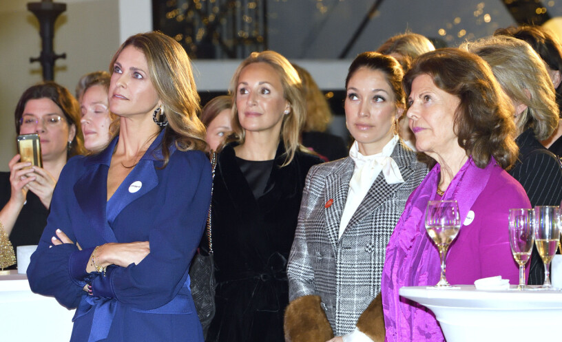 Många av väninnorna är engagerade i Madeleine och Silvias hjärteprojekt Childhood – här Katarina von Horn och Louise Thott.