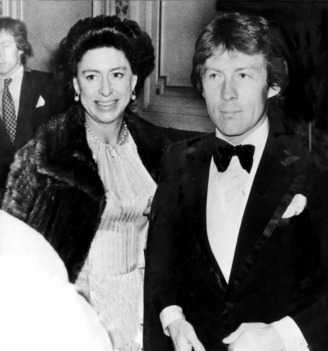 Prinsessan Margaret med älskaren Roddy Llewellyn. Prinsessan Margaret med Roddy Llewellyn.