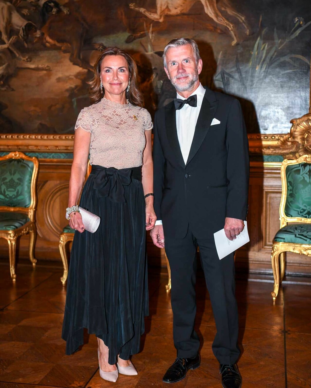 Hovets informationschef Margareta Thorgren med sin man Magnus. Hovets informationschef Margareta Thorgren med sin man Magnus.