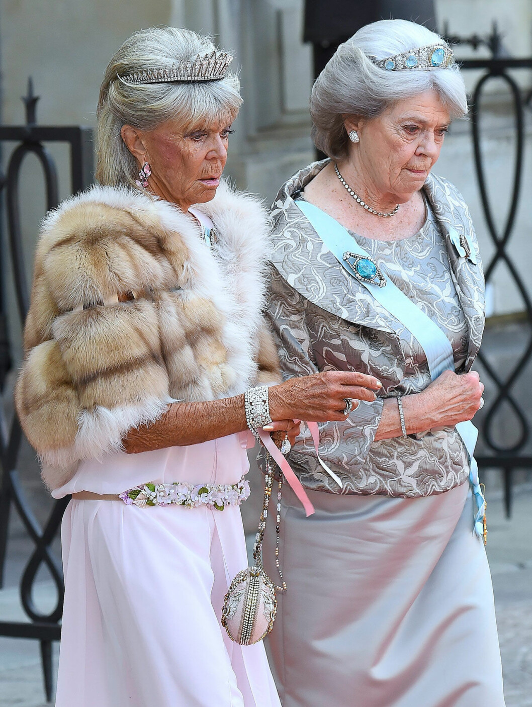 På prins Carl Philips bröllop 2015. Prinsessan Margaretha och prinsessan Birgitta 2015.