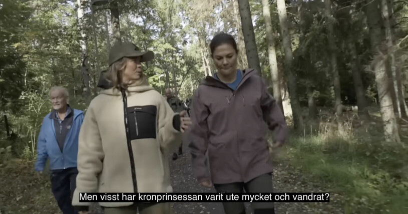 Victoria avslöjar hur hon pratat med Estelle och Oscar om naturen. Foto: Skärmdump/ Youtube Margaux Dietz Margaux Dietz och kronprinsessan Victoria