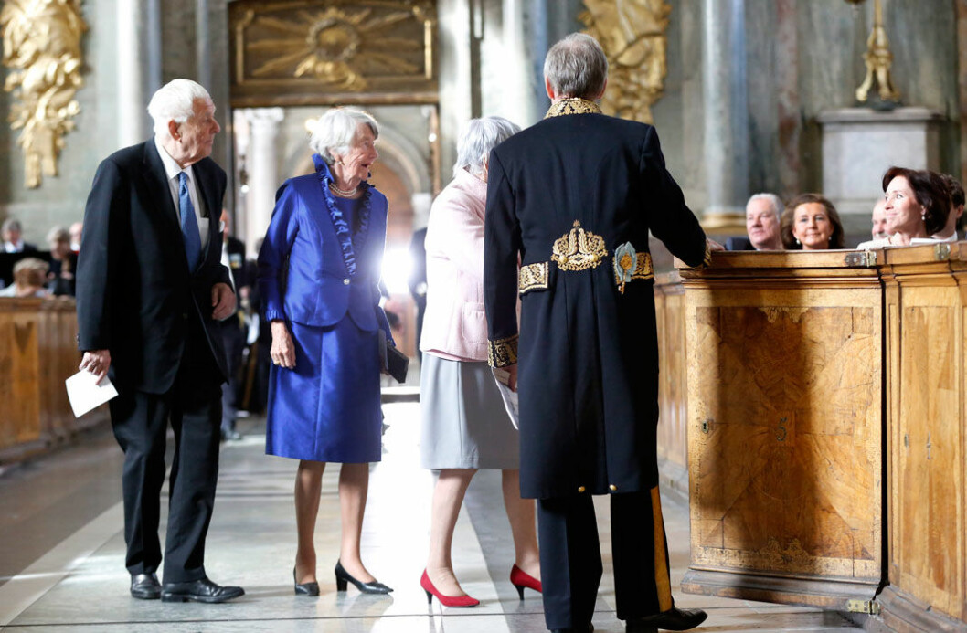 Margot och ”Oscis” var med och firade kronprinsessan Victoria på Stockholms slott när hon fyllde 40 i juli.