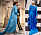Drottning Silvia och drottning Margrethe i turkosa klänningar med släp