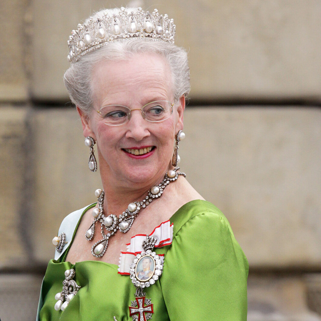 Drottning Margrethe, en som håller på formerna. Drottning Margrethe