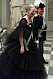 Drottning Margrethe på 60-årsdagen, i midnattsblå tyll
