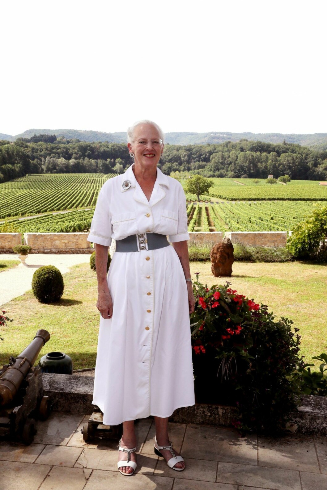 Danska drottning Margrethe på semester i Frankrike.