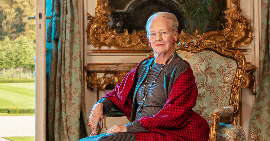 Drottning Margrethe på Fredensborgs slott.