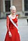 Danmarks drottning Margrethe under på Carl Philip och prinsessan Sofias bröllop