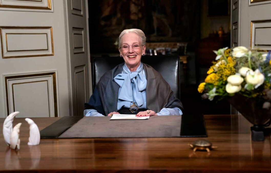 Margrethe i blå blus