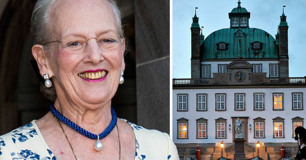 Drottning Margrethe kan fira med varmt hjärta i sin ensam-isolering på slottet Fredensborg. Drottning Margrethe och Fredensborgs slott där hon firar 80-årsdagen.