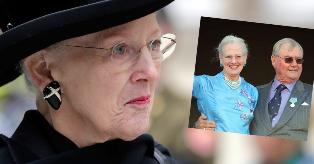 Prins Henrik blev 83 år gammal. Den 13 februari 2018 somnade han in hemma på Fredensborgs slott, efter att drabbats av en svår lunginflammation. Drottning Margrethe och prins Henrik.