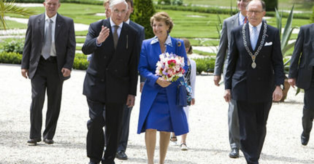 Prinsessan Margriet på väg till jubileumsfirandet. Prinsessan Margriet på väg till jubileumsfirandet.