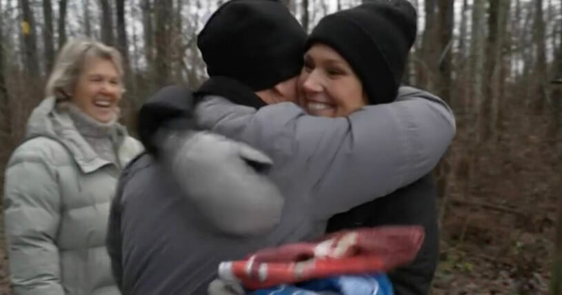 En familj som är peppade på vinterbad! Maria Forsblom