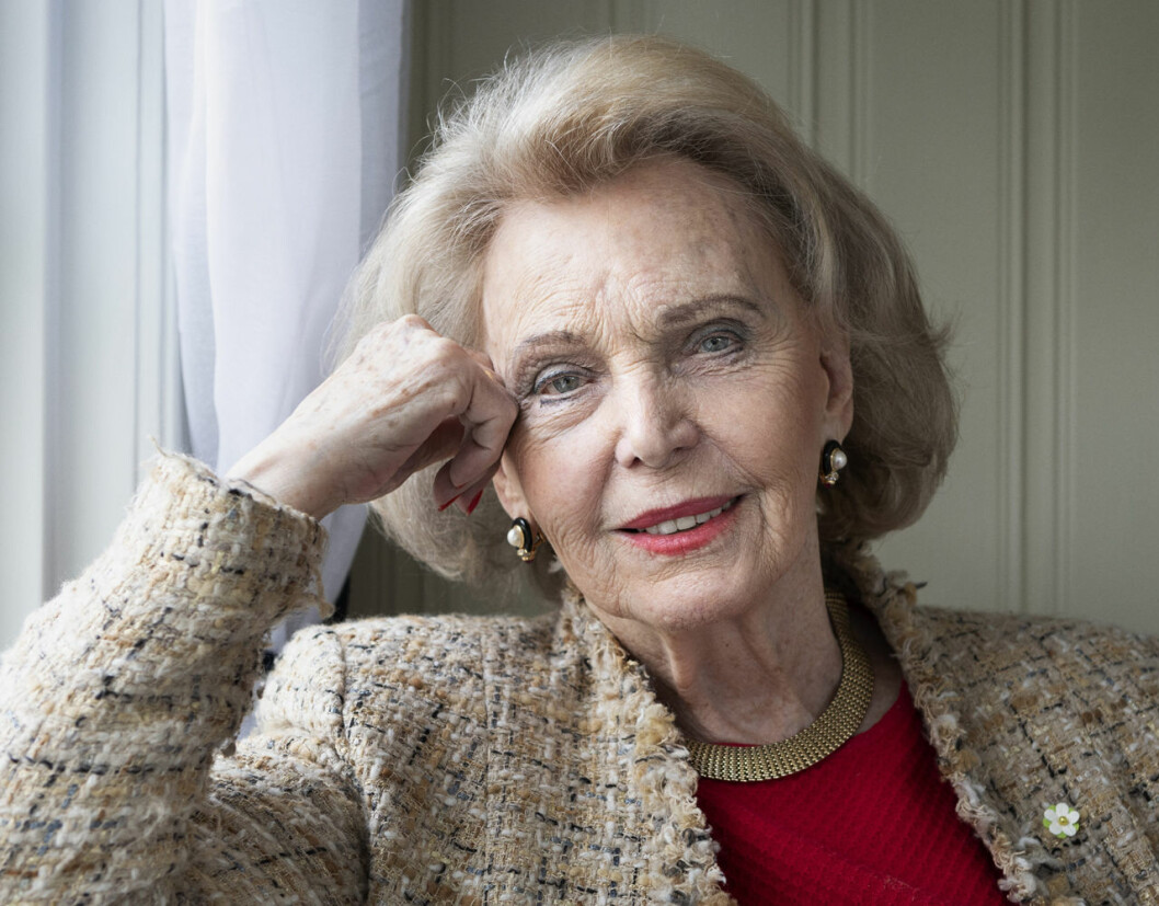 Ingen kan tro att denna lady har fyllt 95! Grevinnan Marianne Bernadotte.