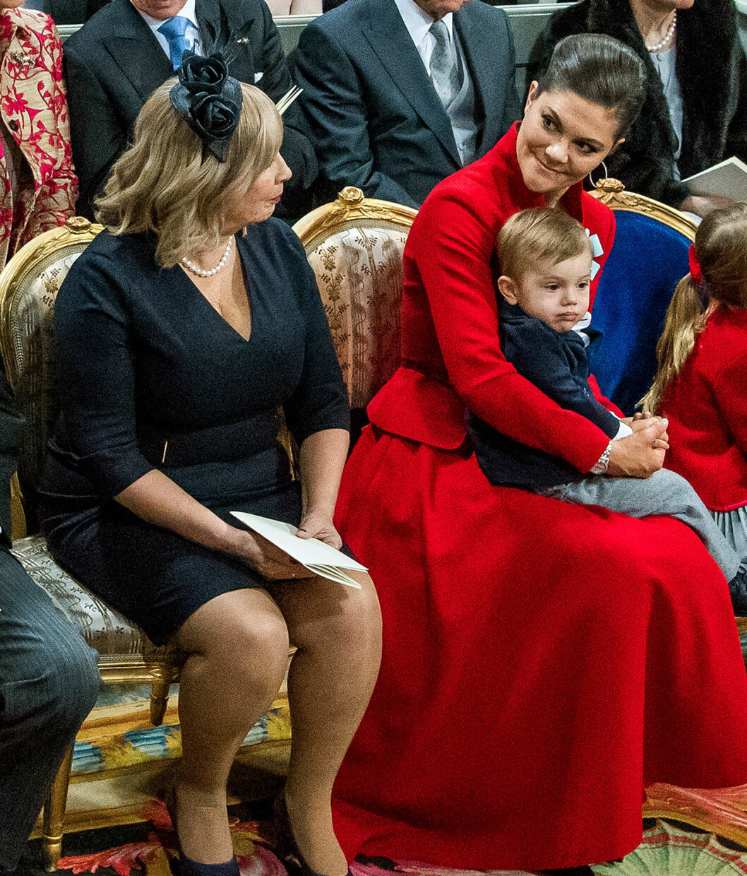 Marie Hellqvist med kronprinsessan Victoria och prins Oscar. Marie Hellqvist med kronprinsessan Victoria och prins Oscar.