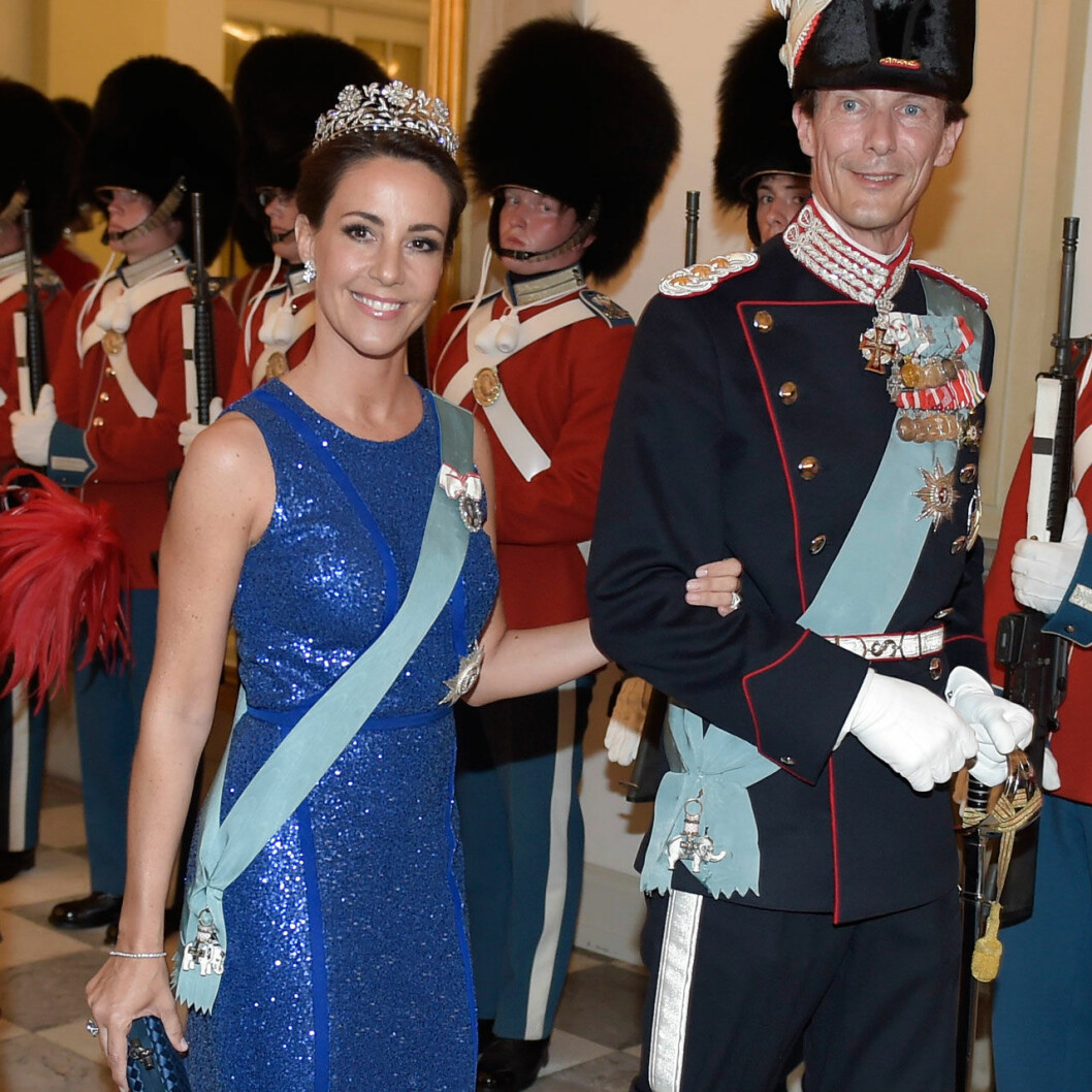 Prinsessan Marie i sitt rätta element. Prinsessan Marie på galamiddag i Köpenhamn.