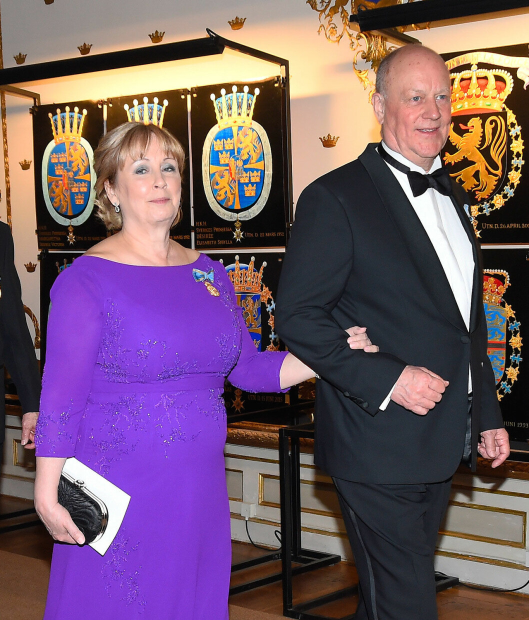 Marie och Erik Hellqvist på kungens 70-årsmiddag.