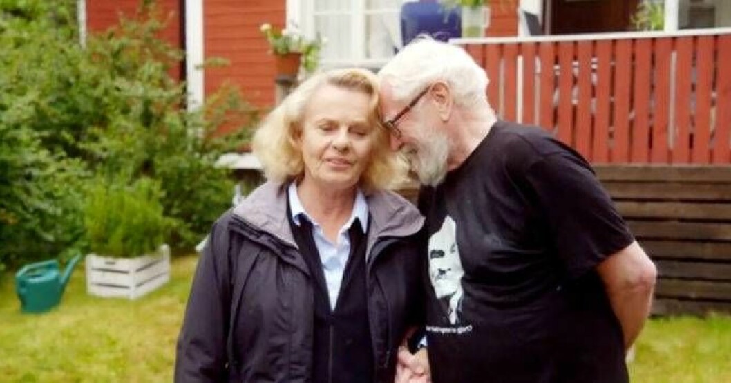 Marie Göranzon och Jan Malmsjö i <em>Tillsammans med Strömstedts</em>. De har varit ett par i över 50 år. Foto: TV4 Marie Göranzon jan malmsjö
