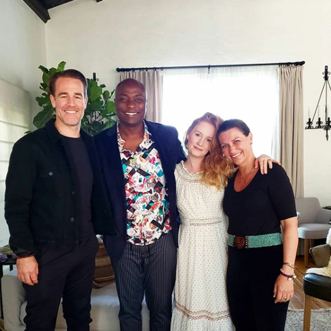 Prinsessan Märtha Louise och Shaman Durek med vännerna James och Kimberly Van Der Beek. ”Så mycket kärlek i det här gänget” skriver Shaman Durek. Schaman Durek och prinsessan Märtha Louise i Beverly Hills.