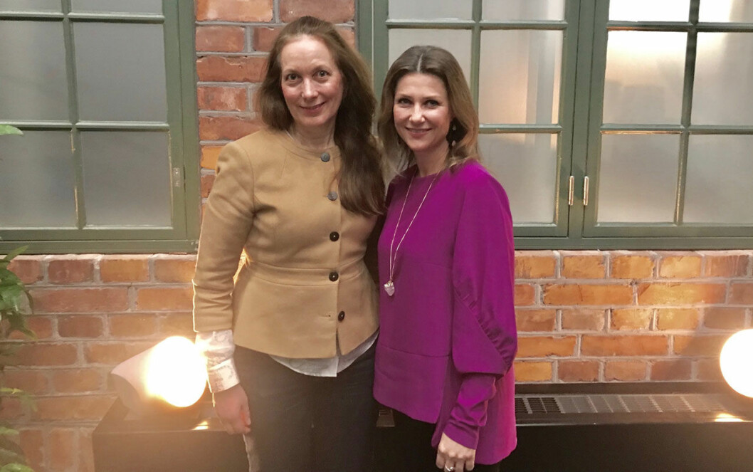 Svensk Dam träffar Märtha Louise. Svensk Damtidnings Helena Wiklund med prinsessan Märtha Louise.