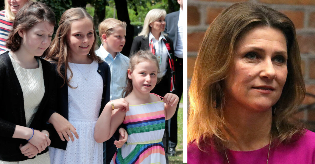 Märtha Louise åkte till USA med döttrarna Maud, Leah och Emma. Märtha Louise åkte till USA med döttrarna Maud, Leah och Emma.