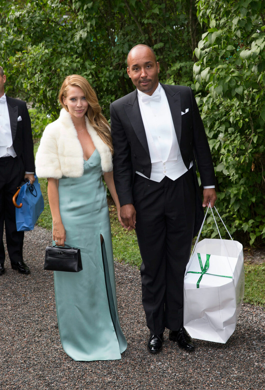 Exfotbollsproffset Martin Dahlin kom med hustrun Josephine. Gästerna Martin Dahlin med hustrun Josephine