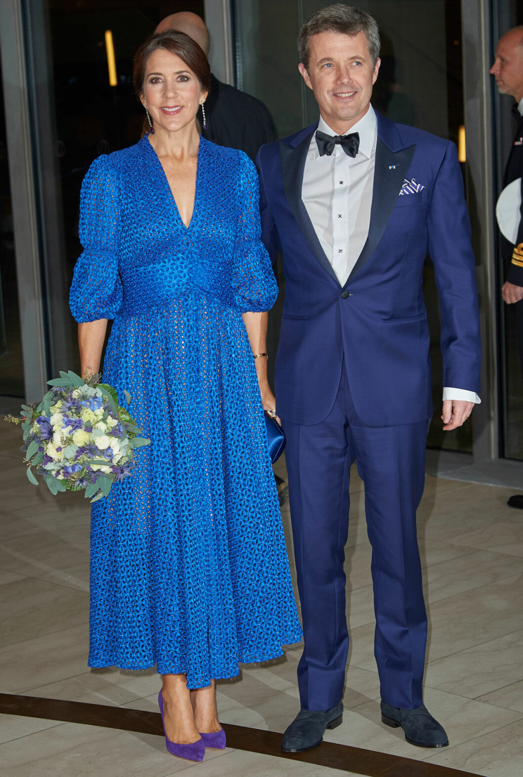 Kronprinsparet Frederik och Mary vid operan.