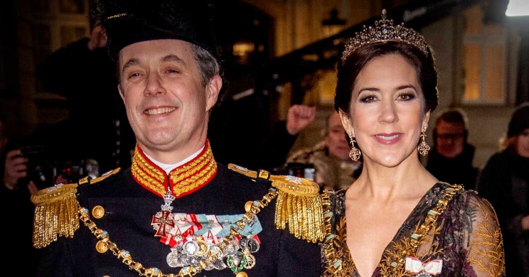 Frederik och Mary å gala.