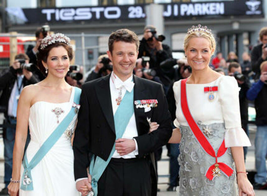 Kronprinsessan Mary, kronprins Frederik och kronprinsessan Mette-Marit. Kronprinsessan Mary, kronprins Frederik och kronprinsessan Mette-Marit.
