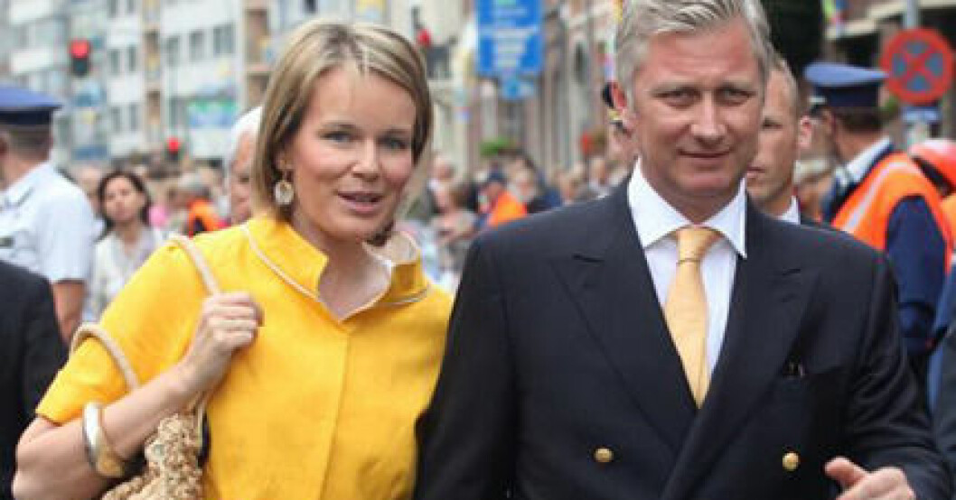 Kronprinsparet Philippe och Mathilde Prins Philippe och prinsessan Mathilde