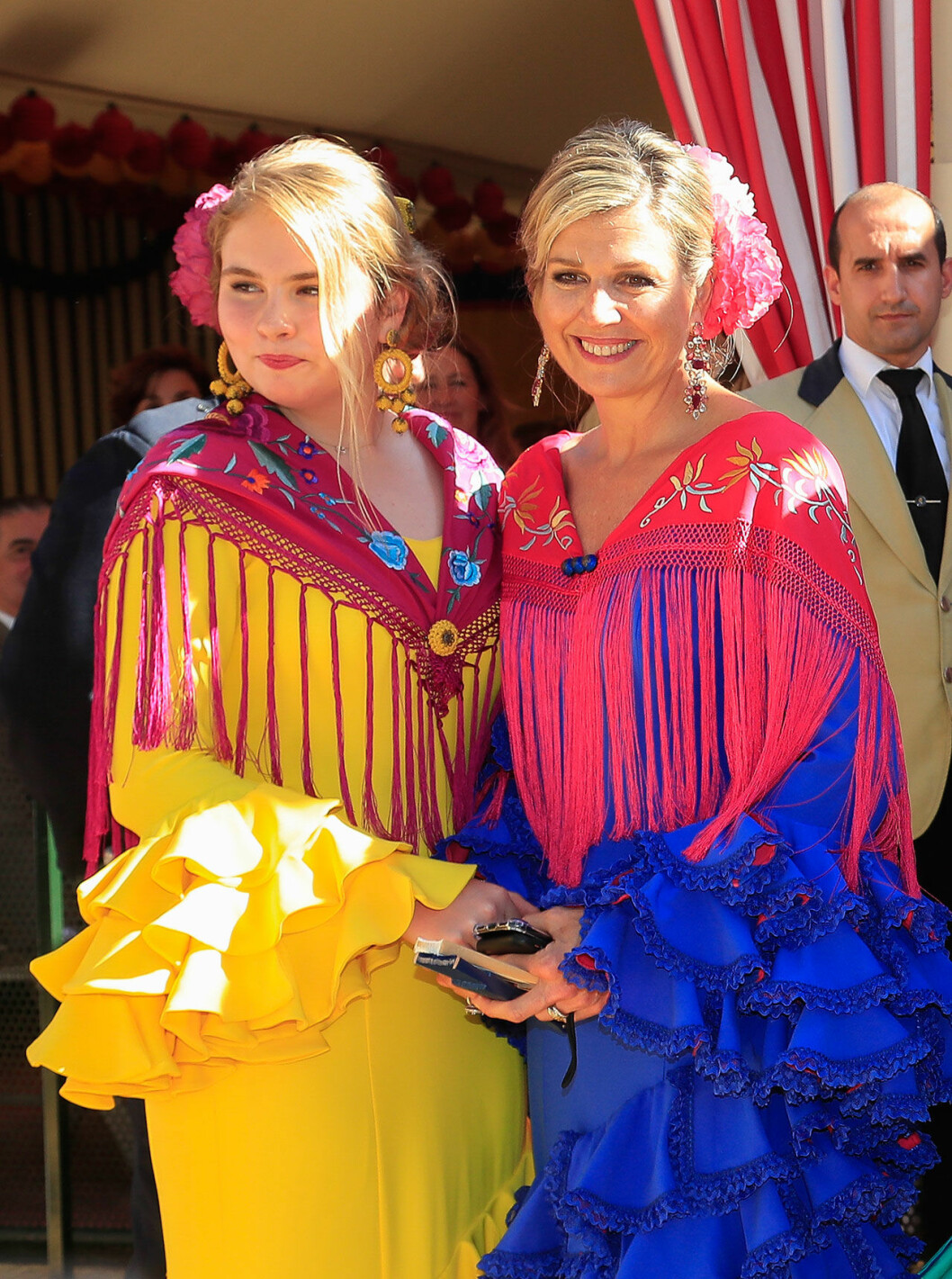 Maxima i Sevilla med dottern