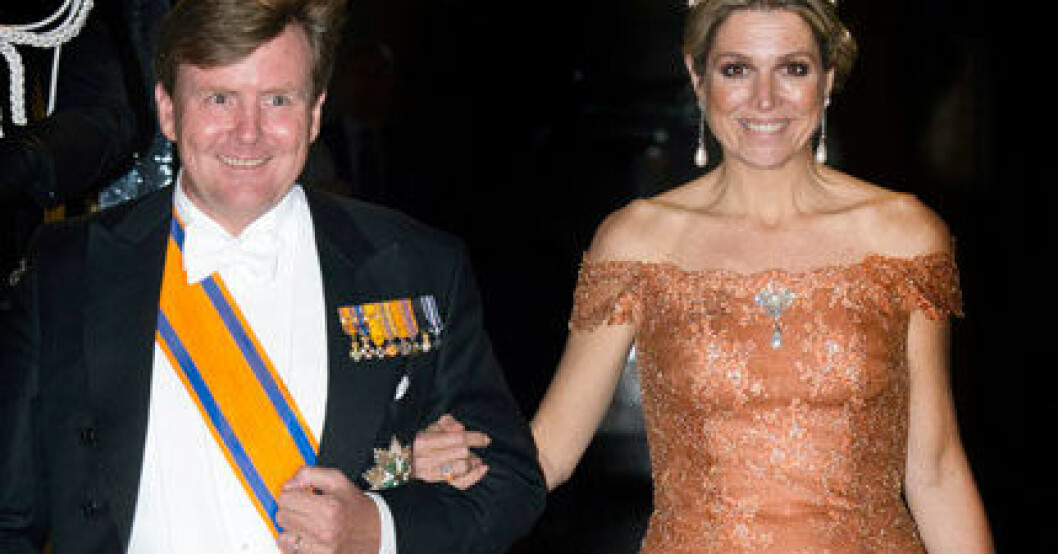 Kung Willem-Alexander och drottning Máxima bjöd diplomater på galamiddag