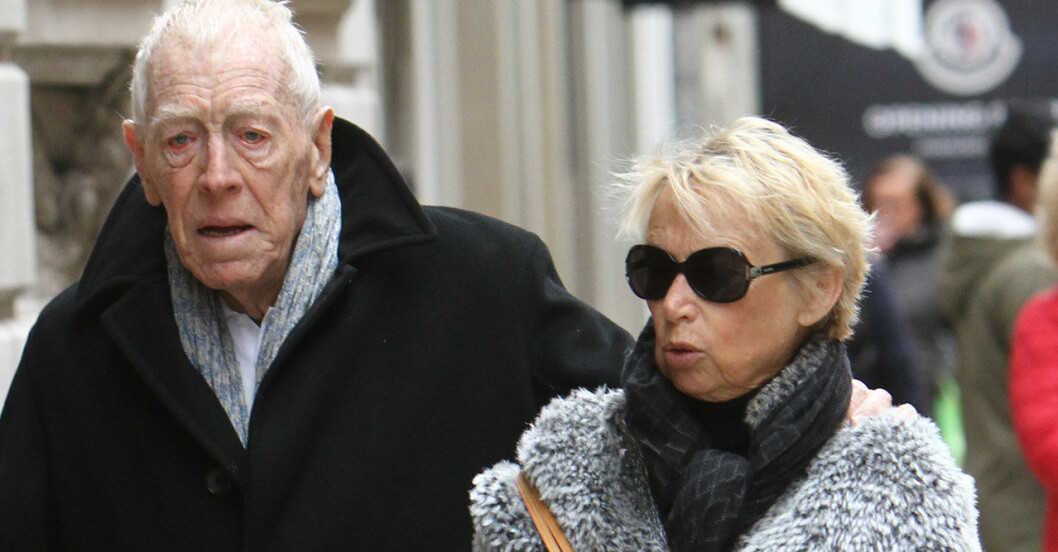 Max von Sydow och hustrun Catherine Brelet. Max von Sydow och hustrun Catherine Brelet.