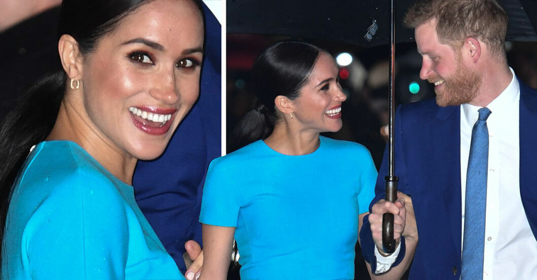 Hästsvansen, en av Georges sista frisyrer före Megxit. Hertiginnan Meghan Markle och prins Harry i London.
