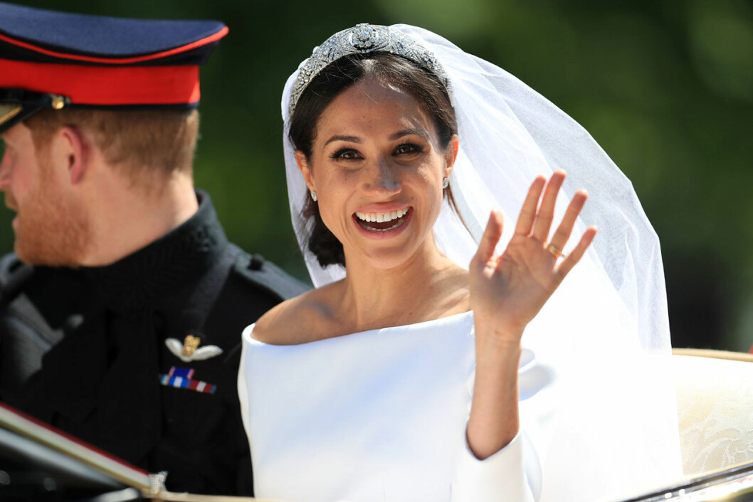 Meghan som brud 19 maj 2018.