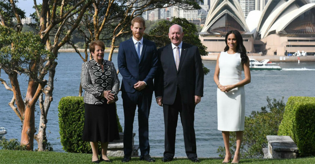 Meghan och Harry i Australien.