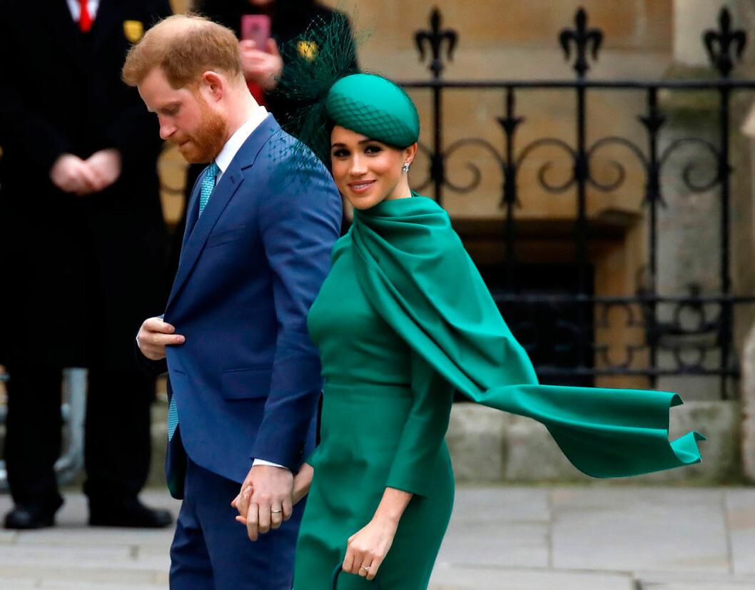 Meghan och Harry under ett av sina sista kungliga uppdrag. Meghan och Harry under ett av sina sista kungliga uppdrag