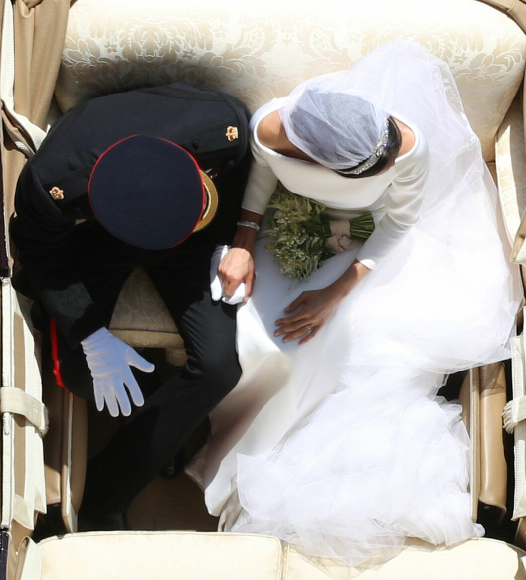 Bilden alla talar om från bröllopet mellan Meghan och Harry. Bilden alla talar om från bröllopet mellan Meghan och Harry.