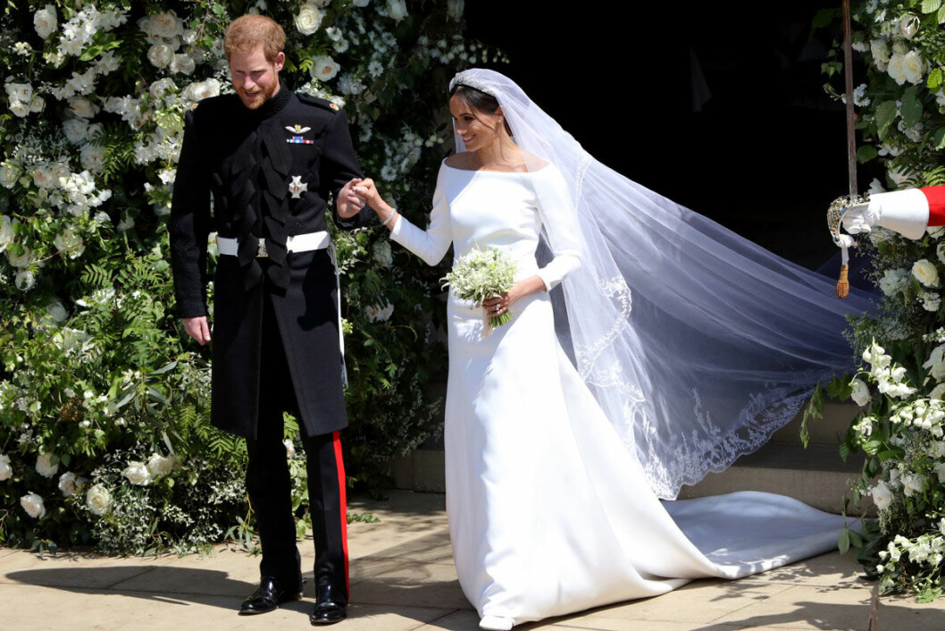 Meghan hade valt en fantastisk slöja, som dessutom hyllade prinsessan Diana. Meghan hade valt en fantastisk slöja, som dessutom hyllade prinsessan Diana